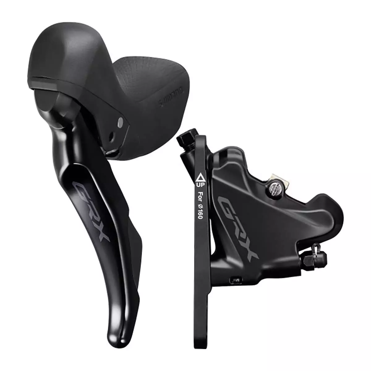 Shimano GRX ST-RX400 Brake/Shift Lever Combination 2x10 Speed With BR-RX400 Disc Brake Caliper (Front Or Rear)
