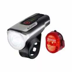 SIGMA AURA 80 USB LED Front Light/NUGGET II Rear Light Set